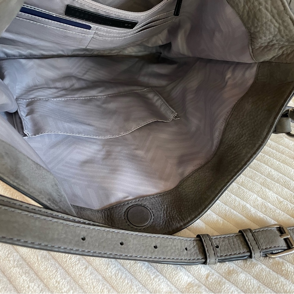 Rebecca Minkoff Gray large crossbody bag textured suede - Picture 13 of 17